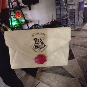 Hogwarts Cream Envelope Clutch with Red Seal